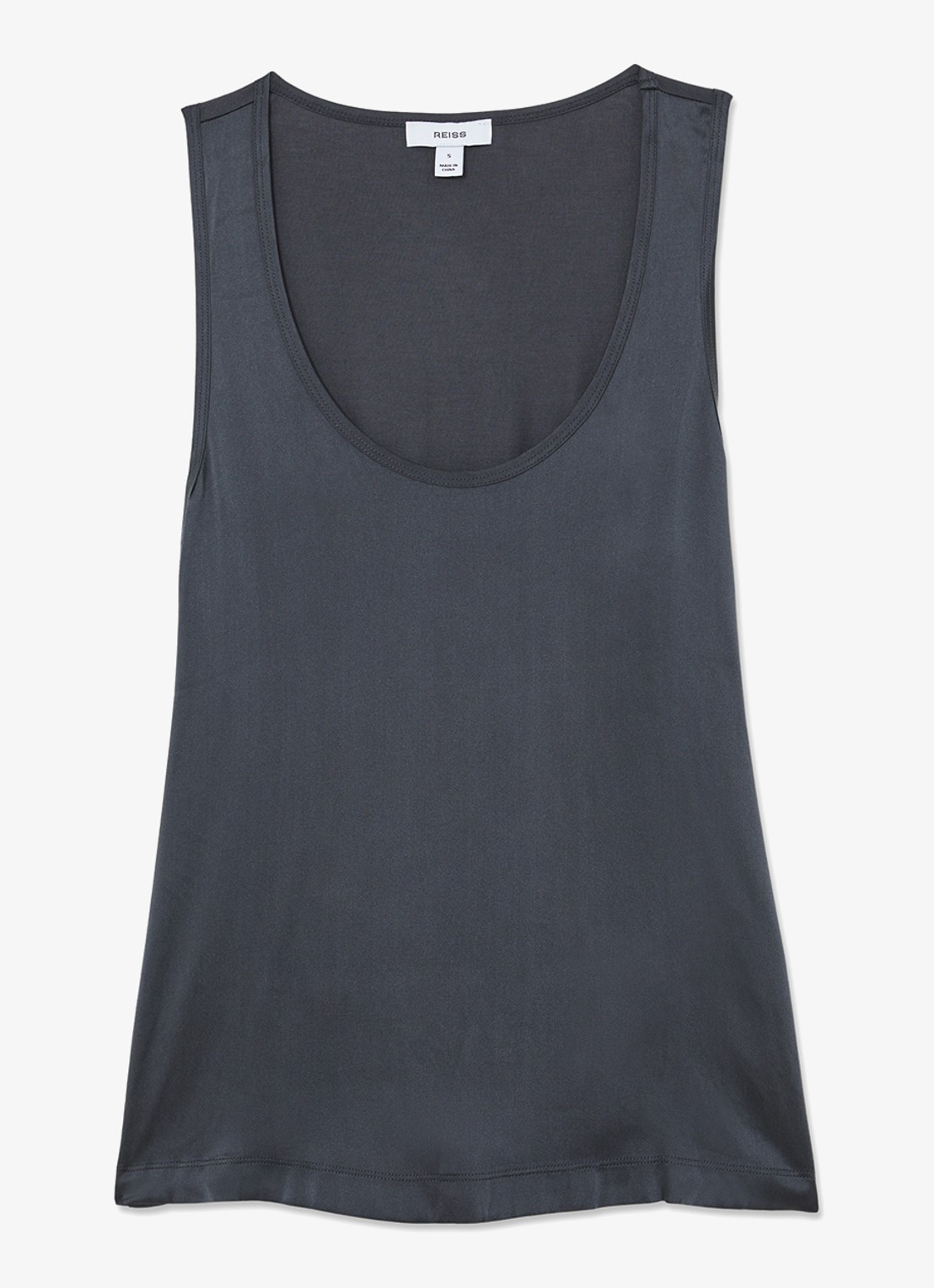 Reiss Ruby top van zijde - voorkant 5 blauw
