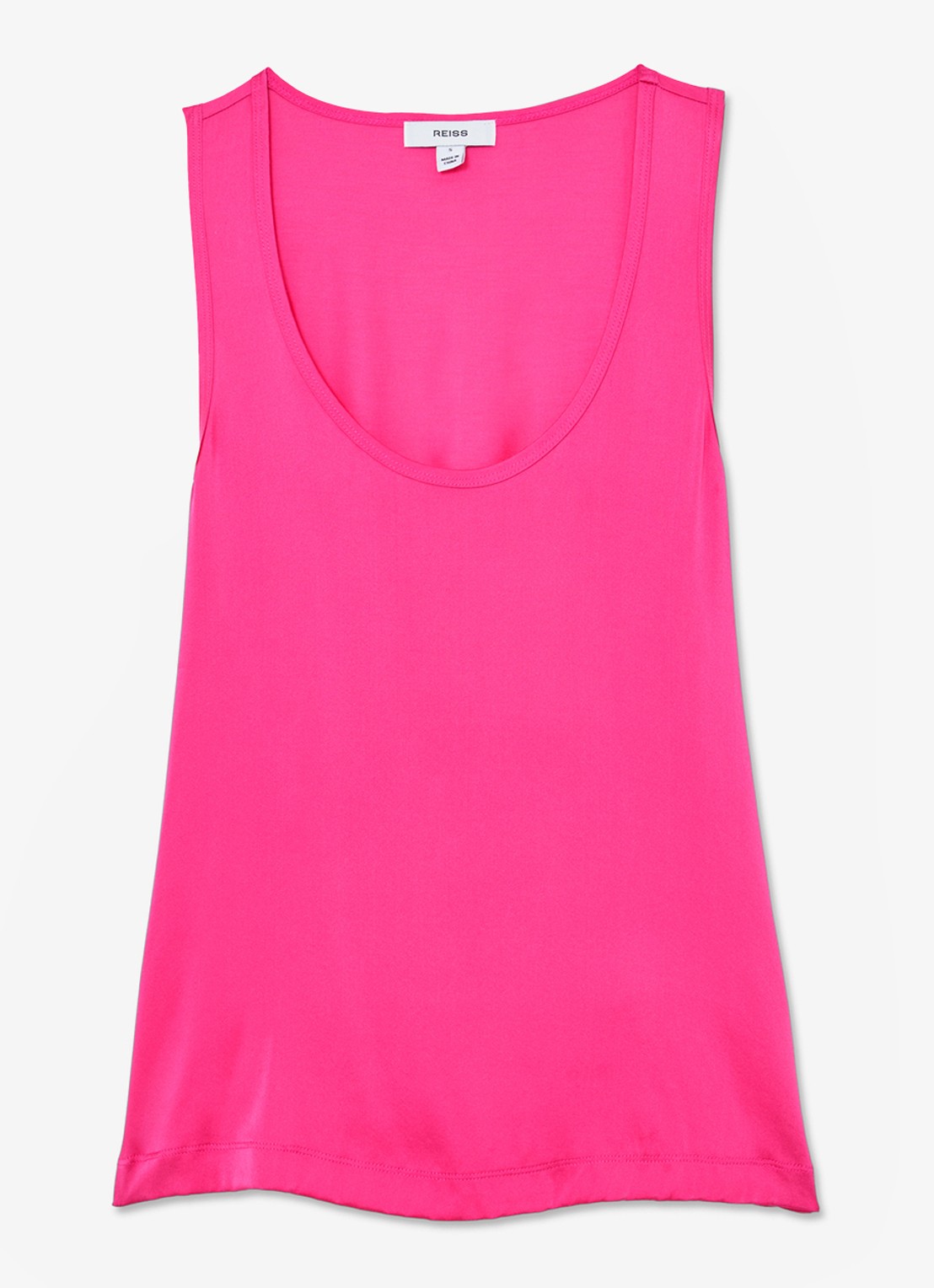 Reiss Ruby top van zijde - voorkant 2 roze