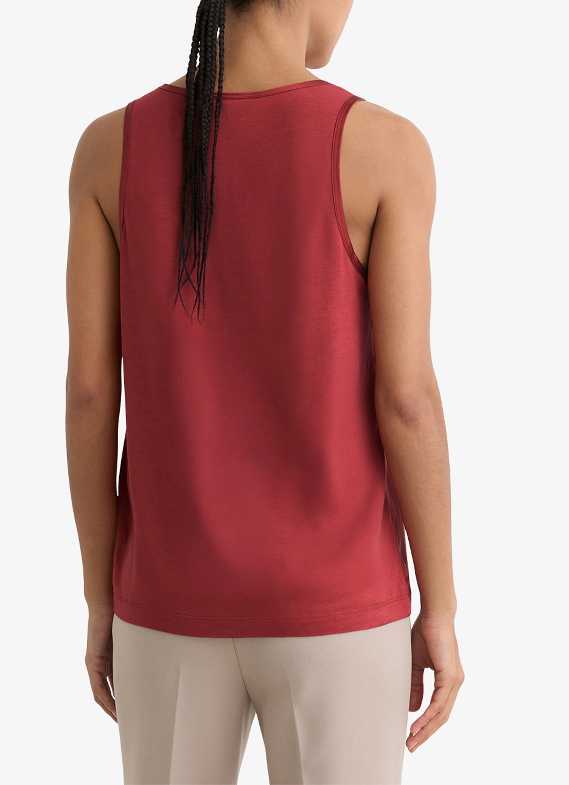Reiss Ruby top van zijde - achterkant 6 rood