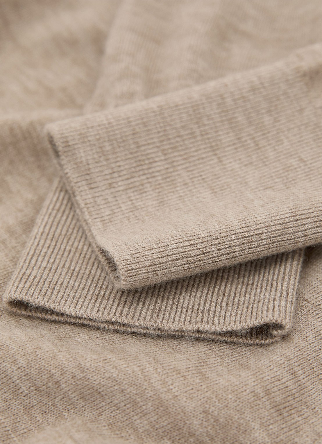 Reiss Sadie fijngebreide pullover in merino wolblend - detail 4 beige