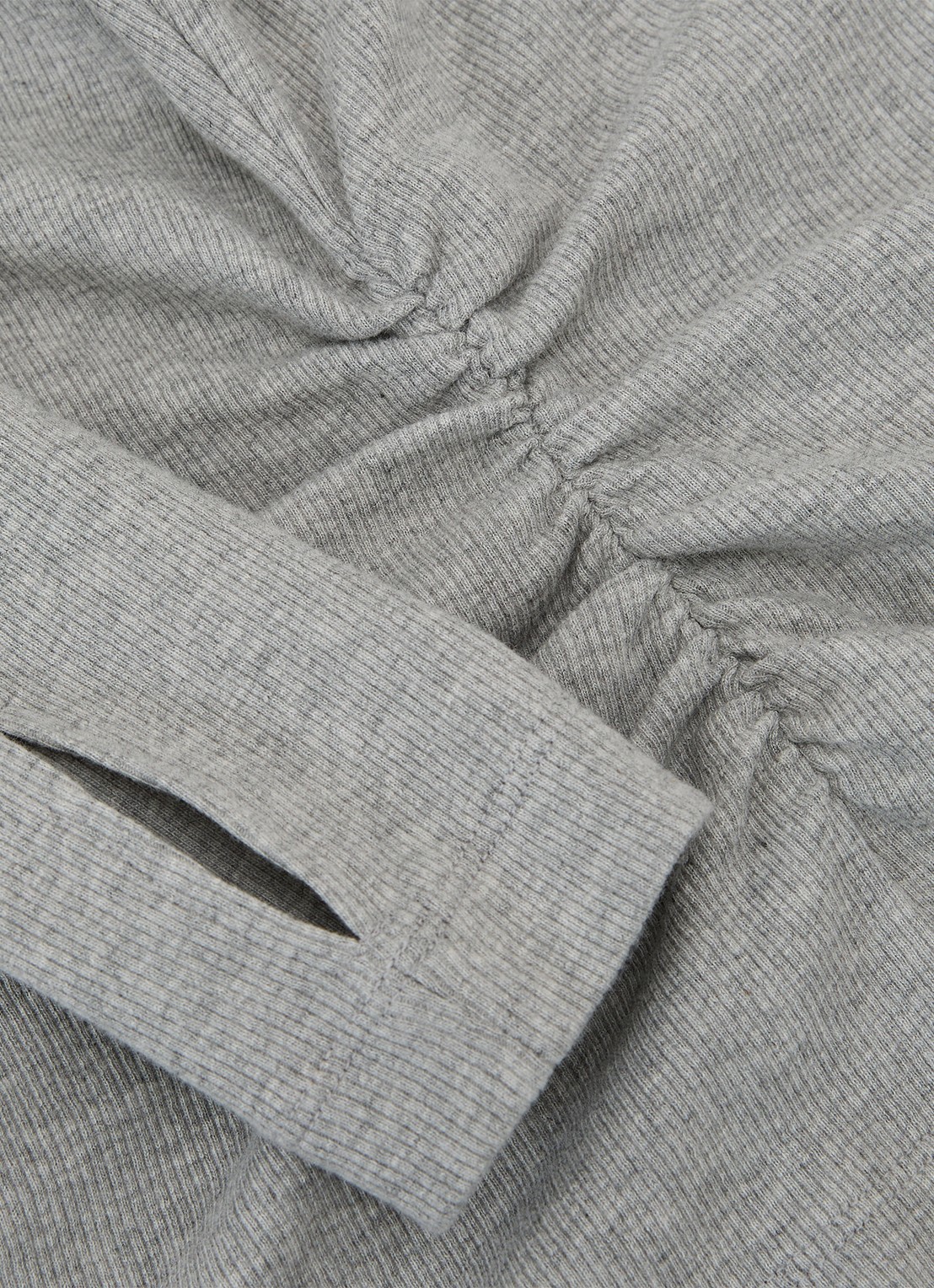 Reiss Sandrine top met V-hals - detail 4 grijs