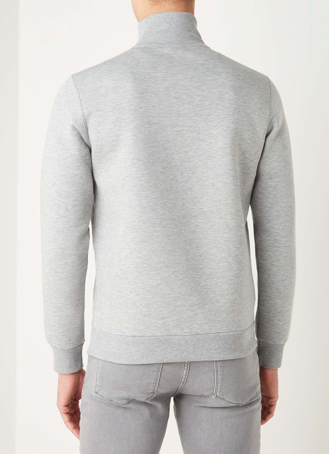 Reiss Sebastian pullover met col en halve rits - achterkant undefined