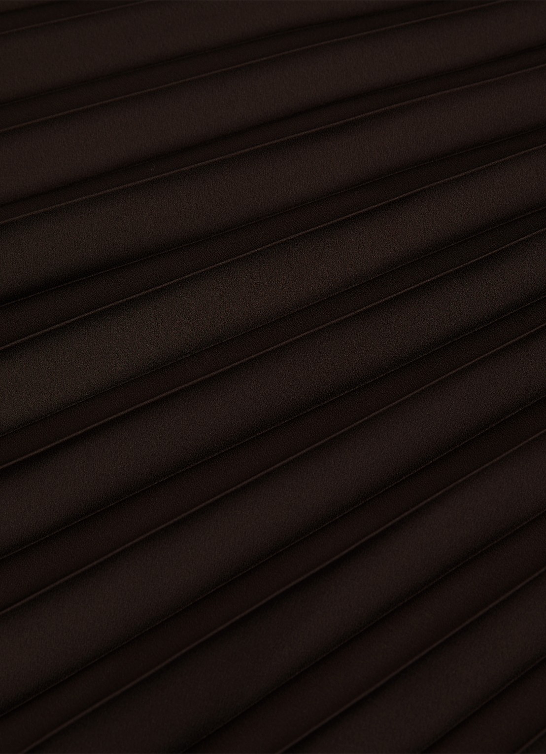 Reiss Seren midi rok met plissé - detail 6 chocoladebruin