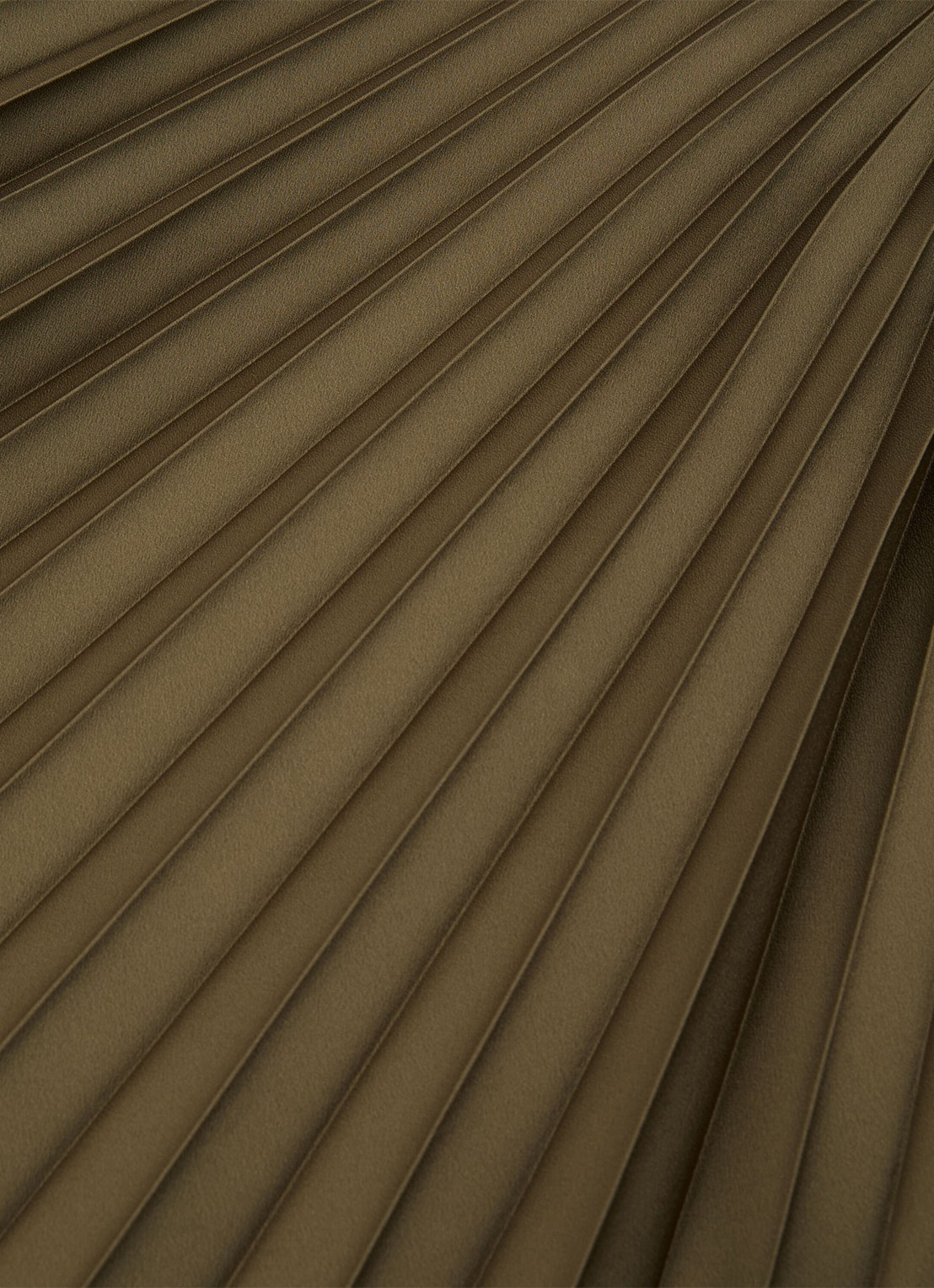 Reiss Seren midi rok met plissé - detail 7 khaki