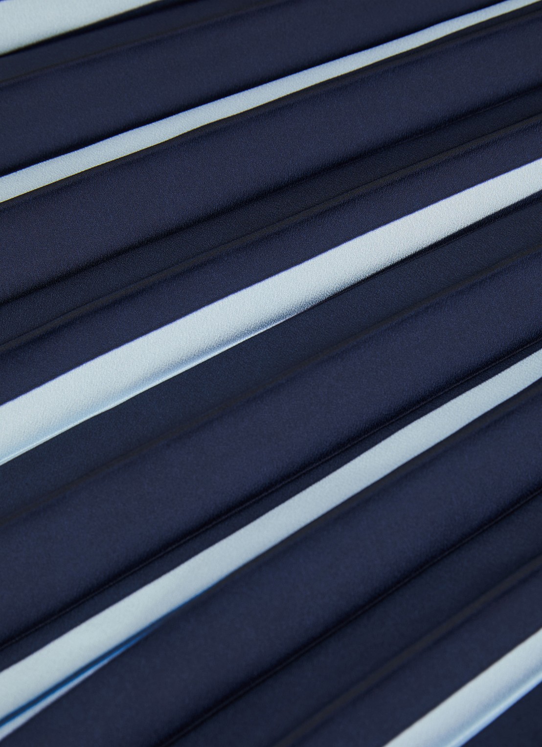 Reiss Serena midi rok met plooien - detail 4 donkerblauw