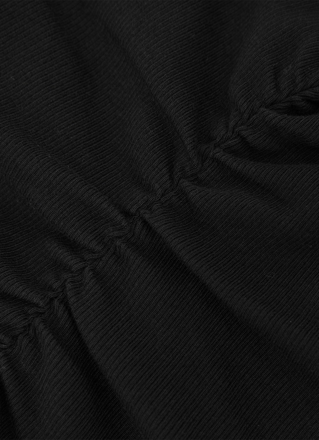 Reiss Simon ribgebreide top met opstaande kraag - detail 3 black / zwart