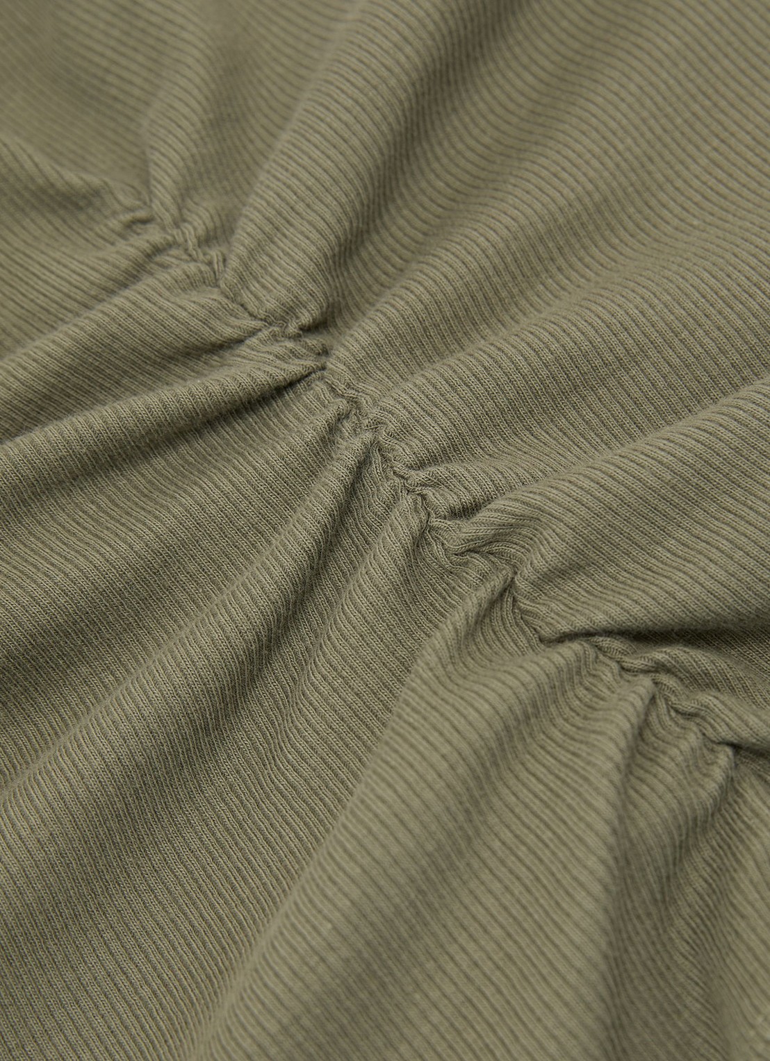 Reiss Simon ribgebreide top met opstaande kraag - detail 5 khaki