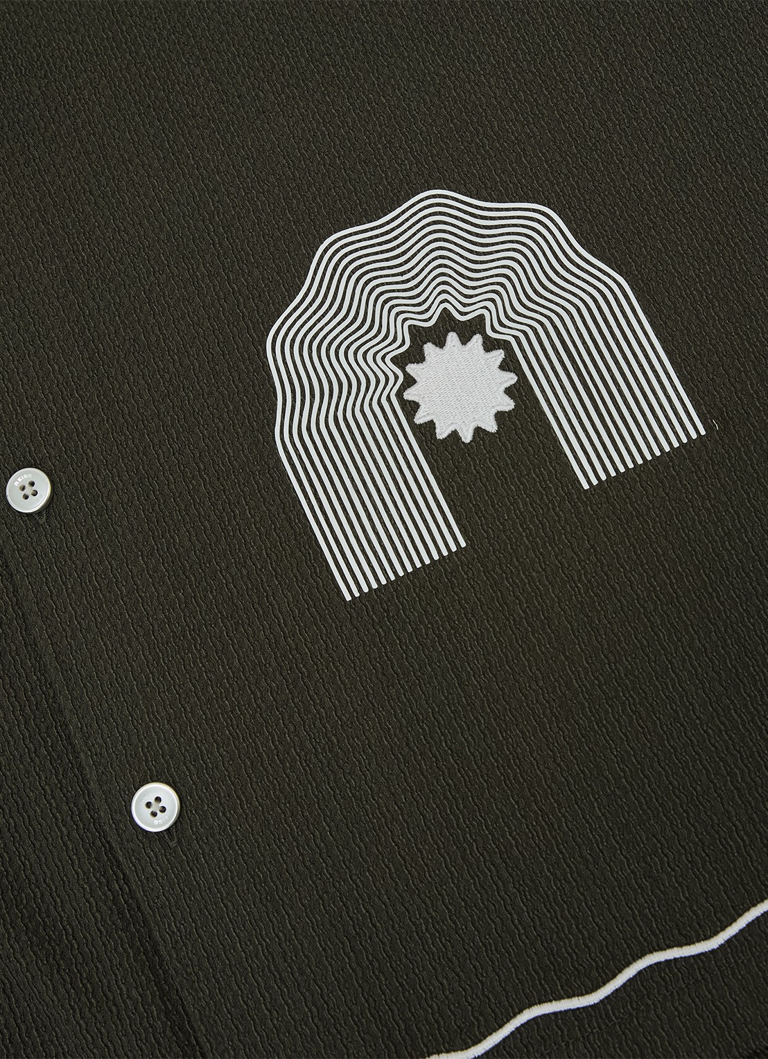 Reiss Solano regular fit overhemd met borduring - detail 6 groen