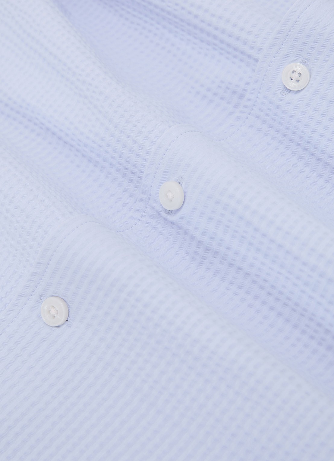Reiss Solarko regular fit overhemd met structuur - detail 6 lichtblauw