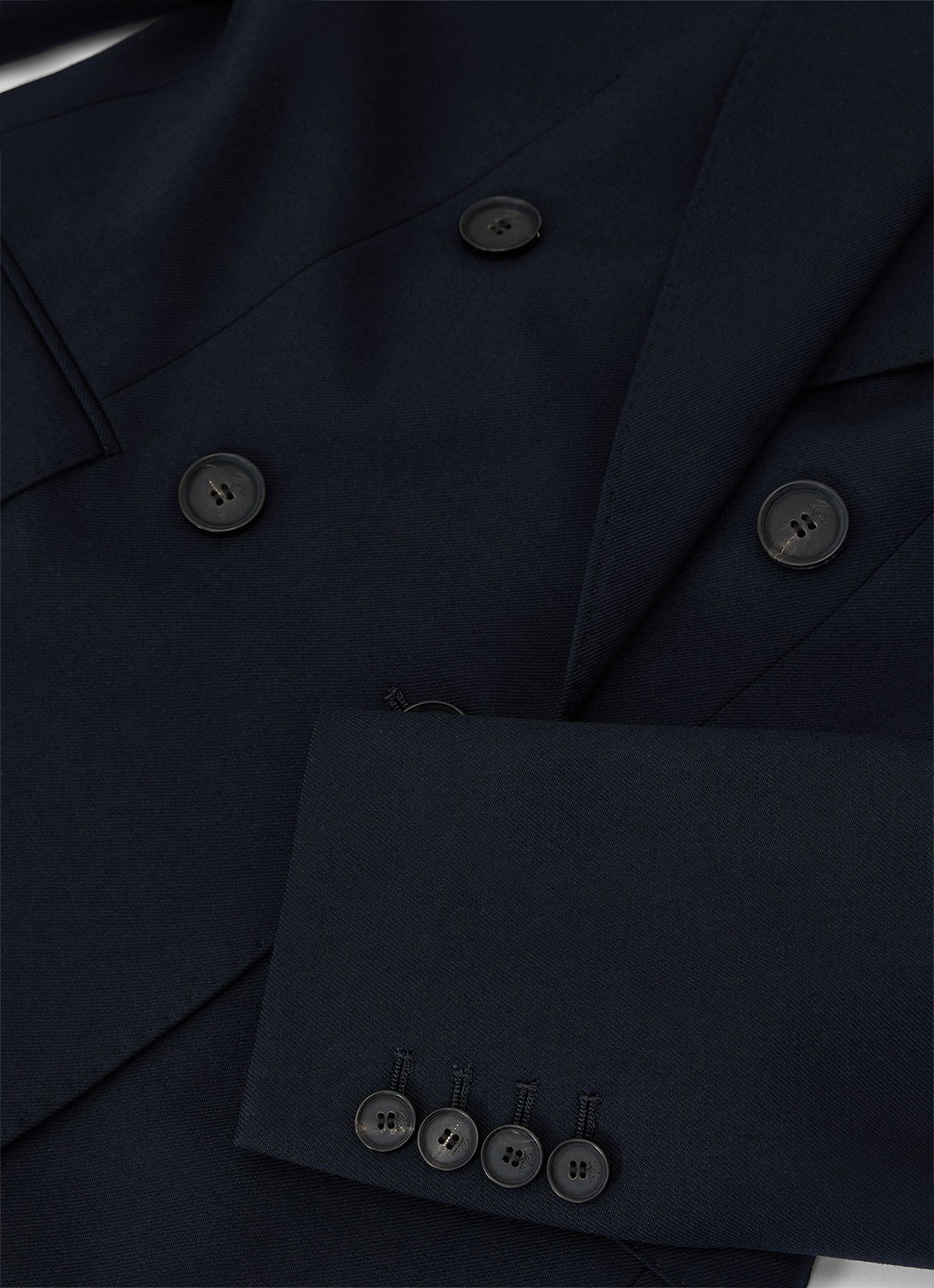 Reiss Solene double-breasted blazer met klepzakken - detail 5 donkerblauw