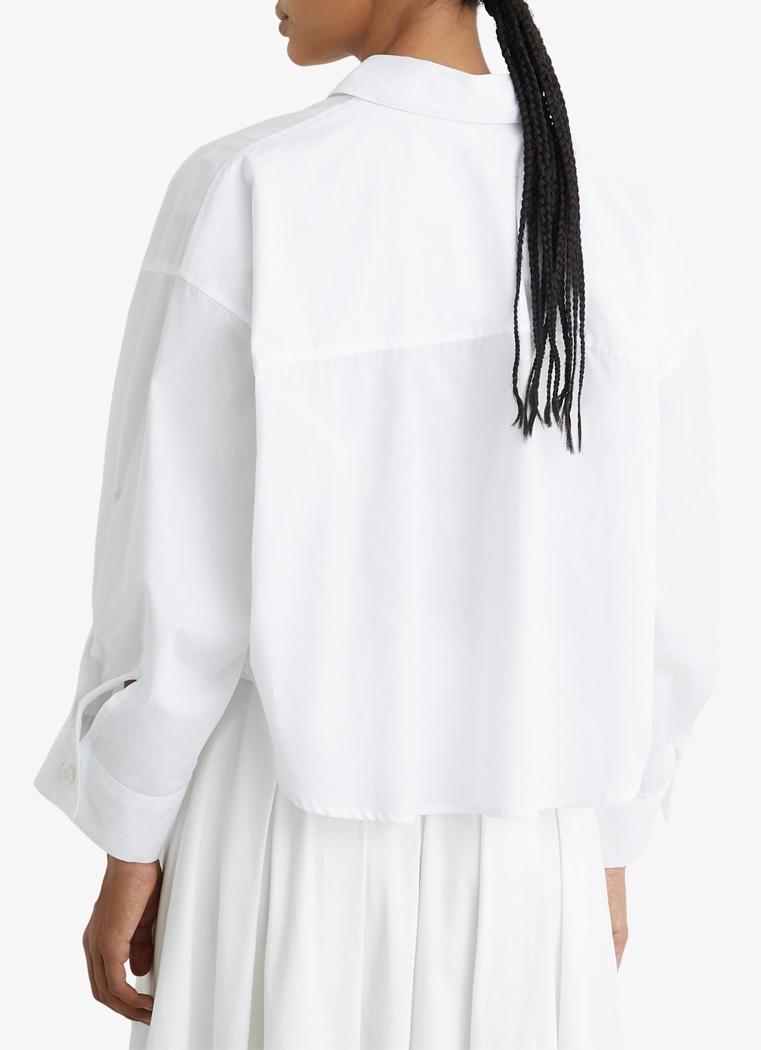 Reiss Solenge blouse met borstzak - achterkant 3 wit