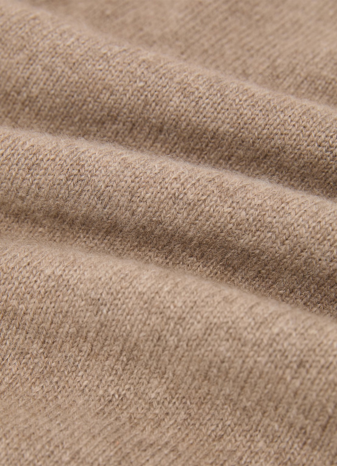 Reiss Stevie fijngebreid trui van kasjmier met ronde hals - detail 4 beige