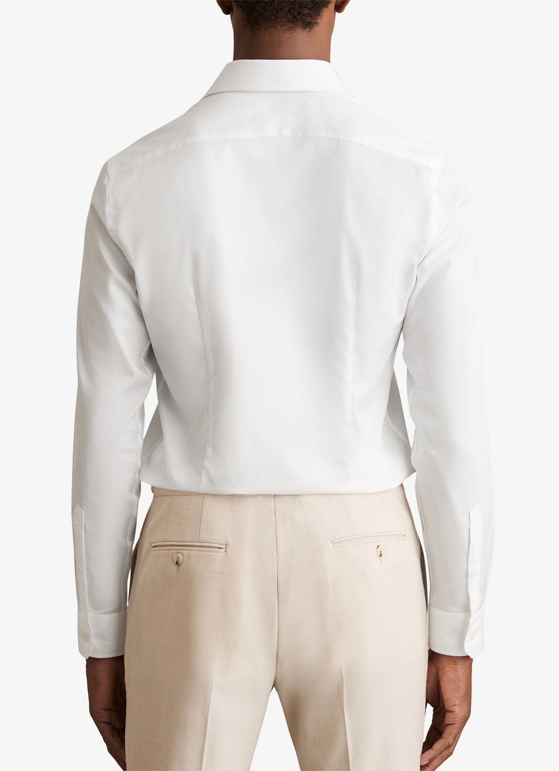 Reiss Storm slim fit overhemd  - achterkant 3 wit
