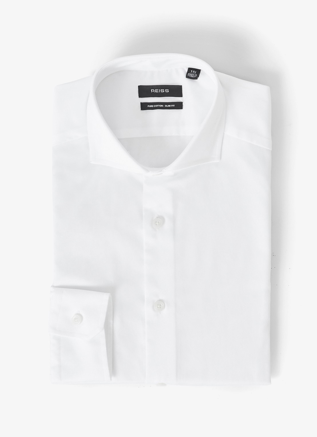 Reiss Storm slim fit overhemd  - voorkant wit