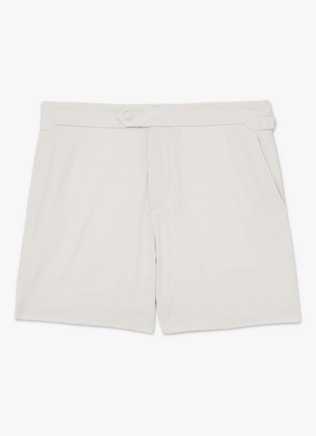 Reiss SUN Side-Adjuster Swim Shorts - voorkant gebroken wit