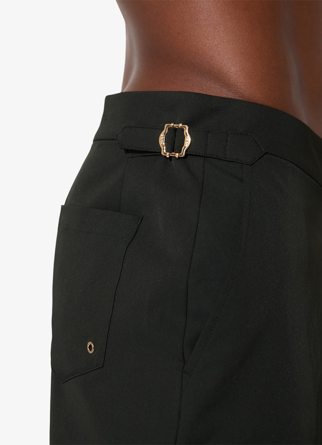 Reiss Sun zwemshort met steekzakken  - detail 2 donkergroen