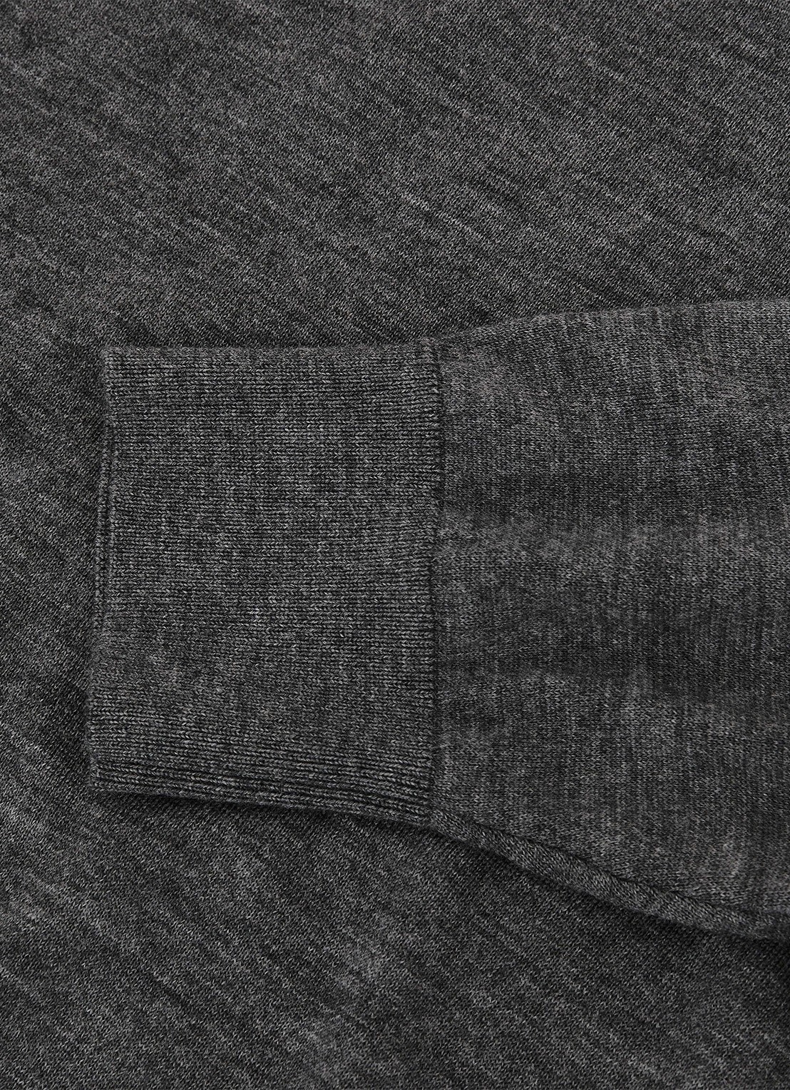 Reiss Suzzie fijngebreid T-Shirt in merino wolblend - detail 6 donkergrijs
