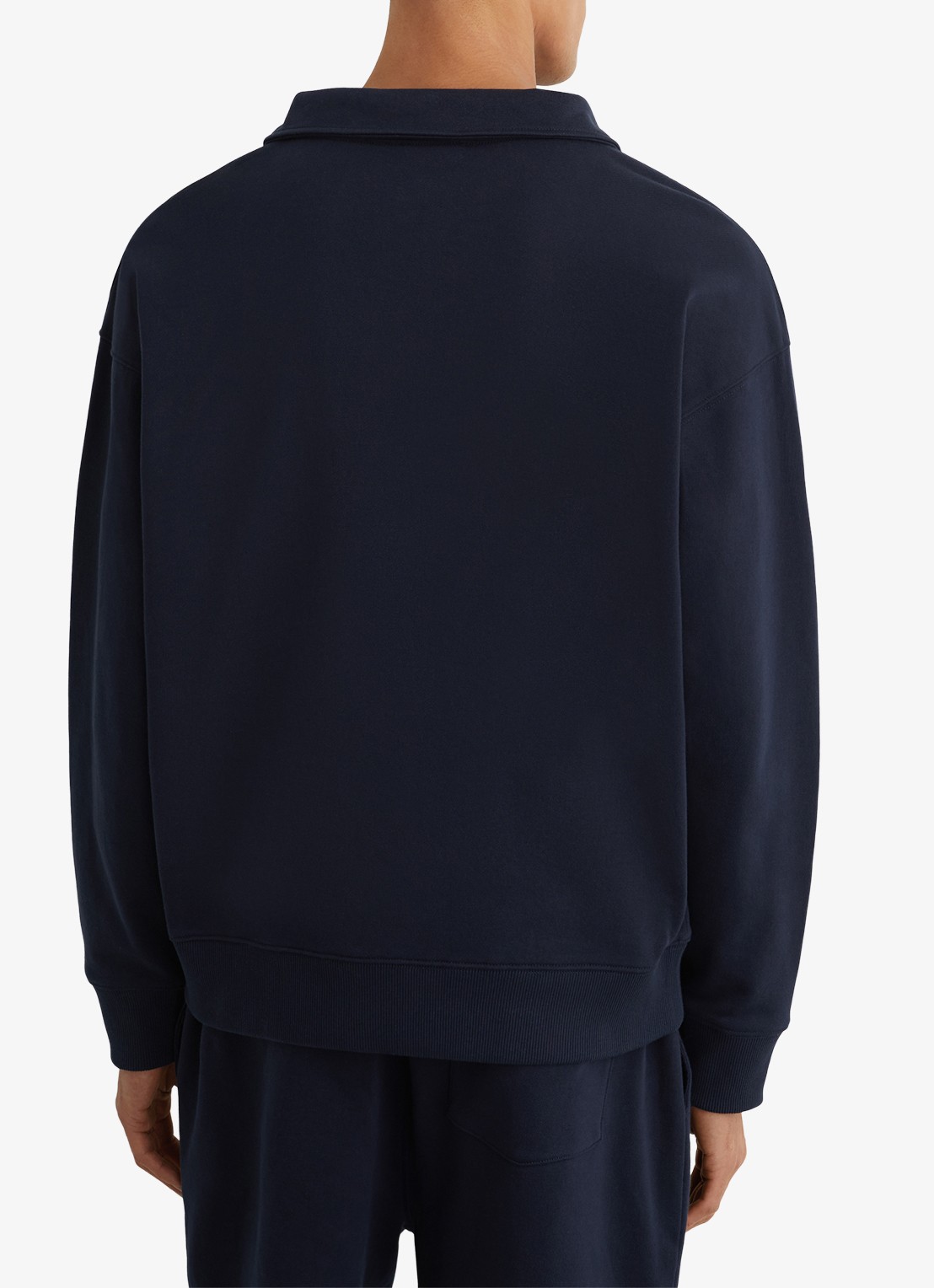 Reiss Sweater met halve rits - achterkant donkerblauw