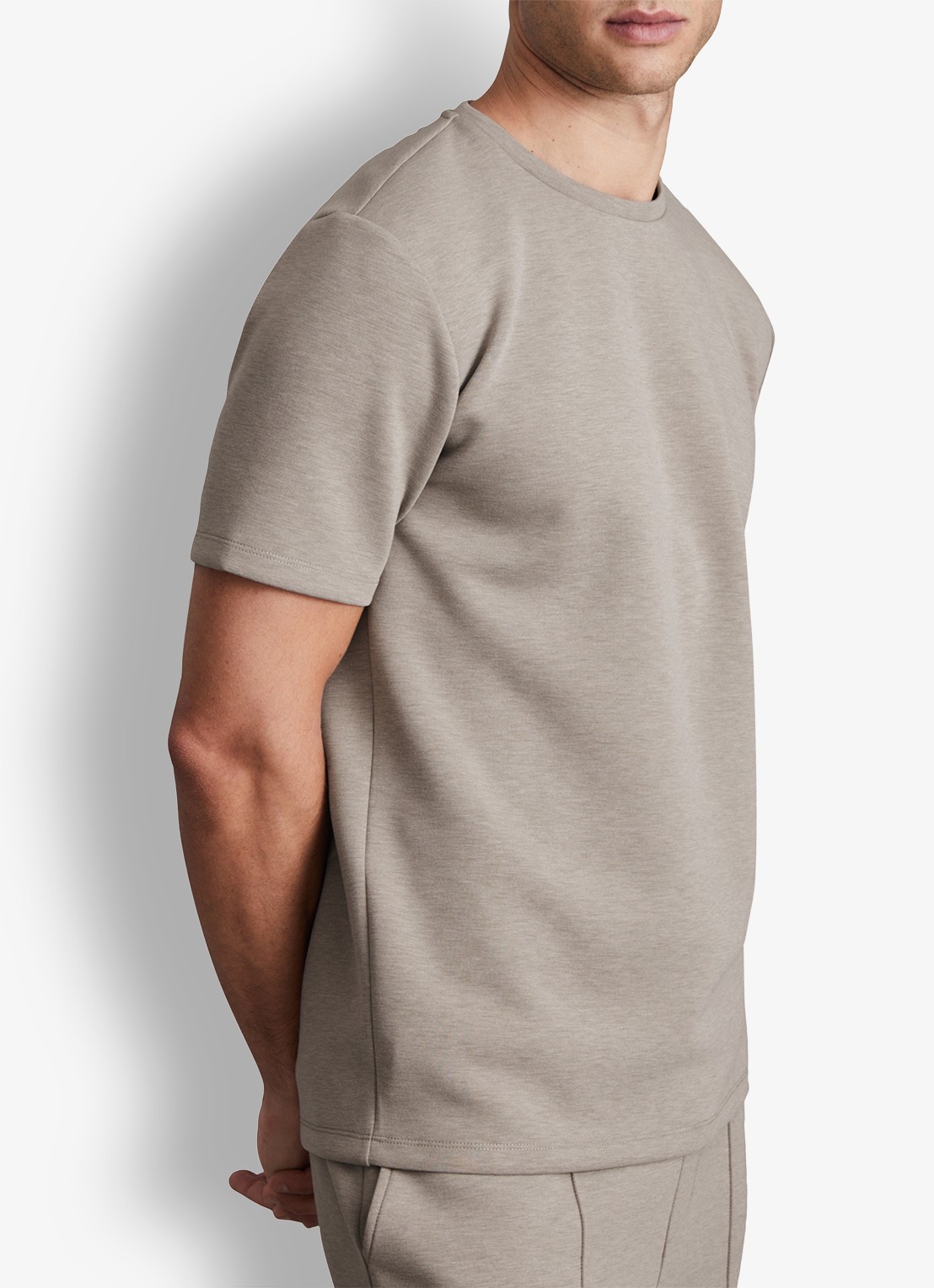 Reiss T-shirt van scuba - detail 2 taupe