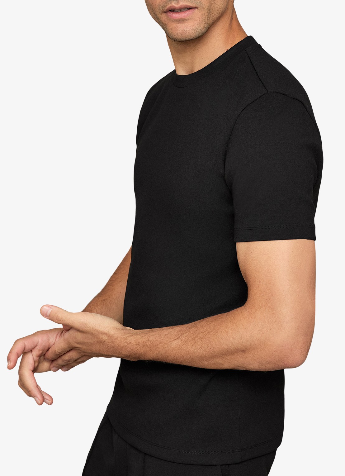 Reiss T-shirt van scuba - detail 2 black / zwart