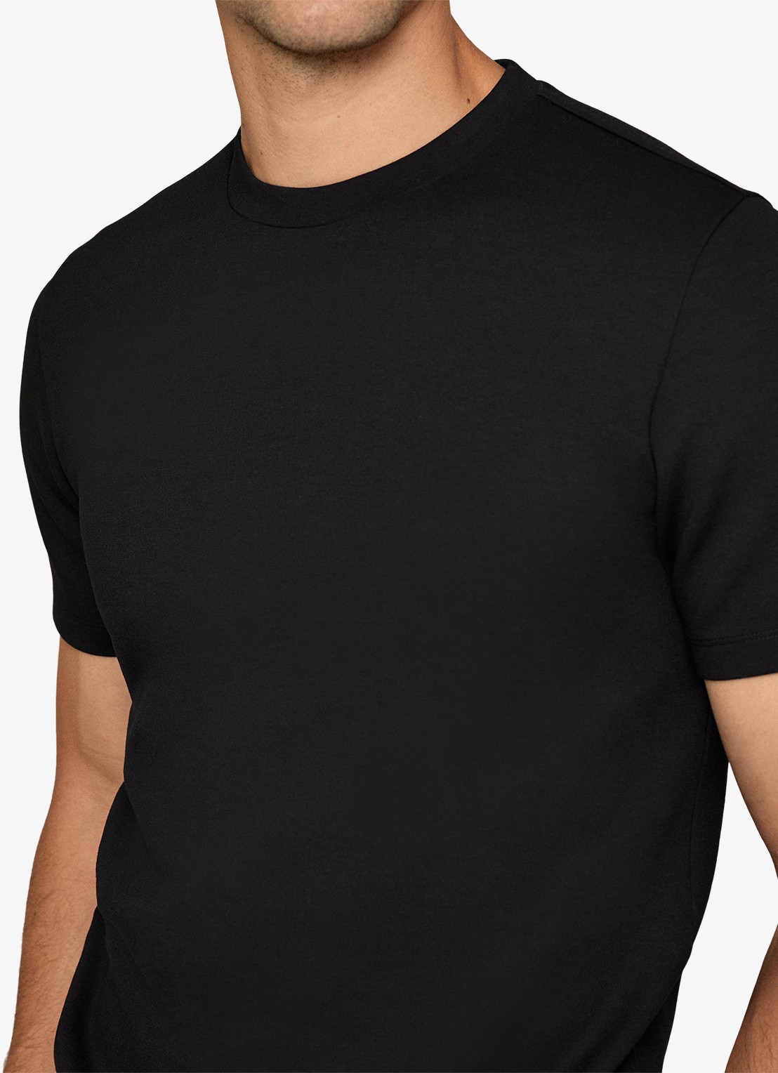 Reiss T-shirt van scuba - detail 3 black / zwart