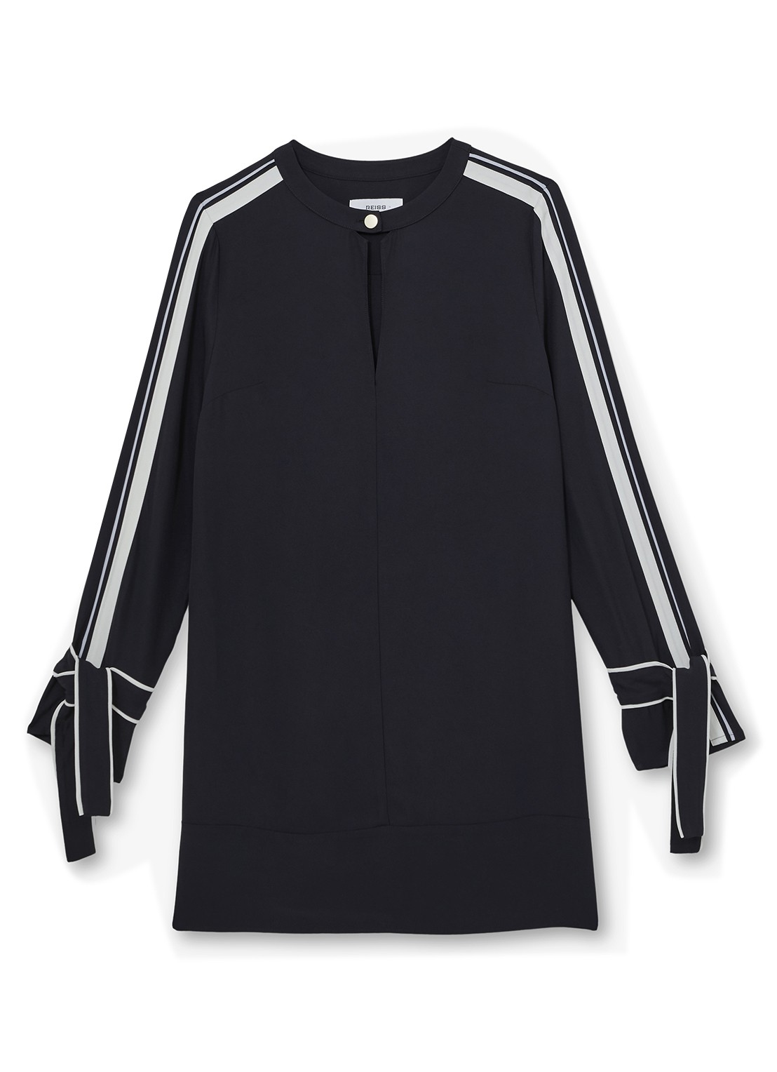 Reiss Tammy mini tuniekjurk  - voorkant 2 donkerblauw