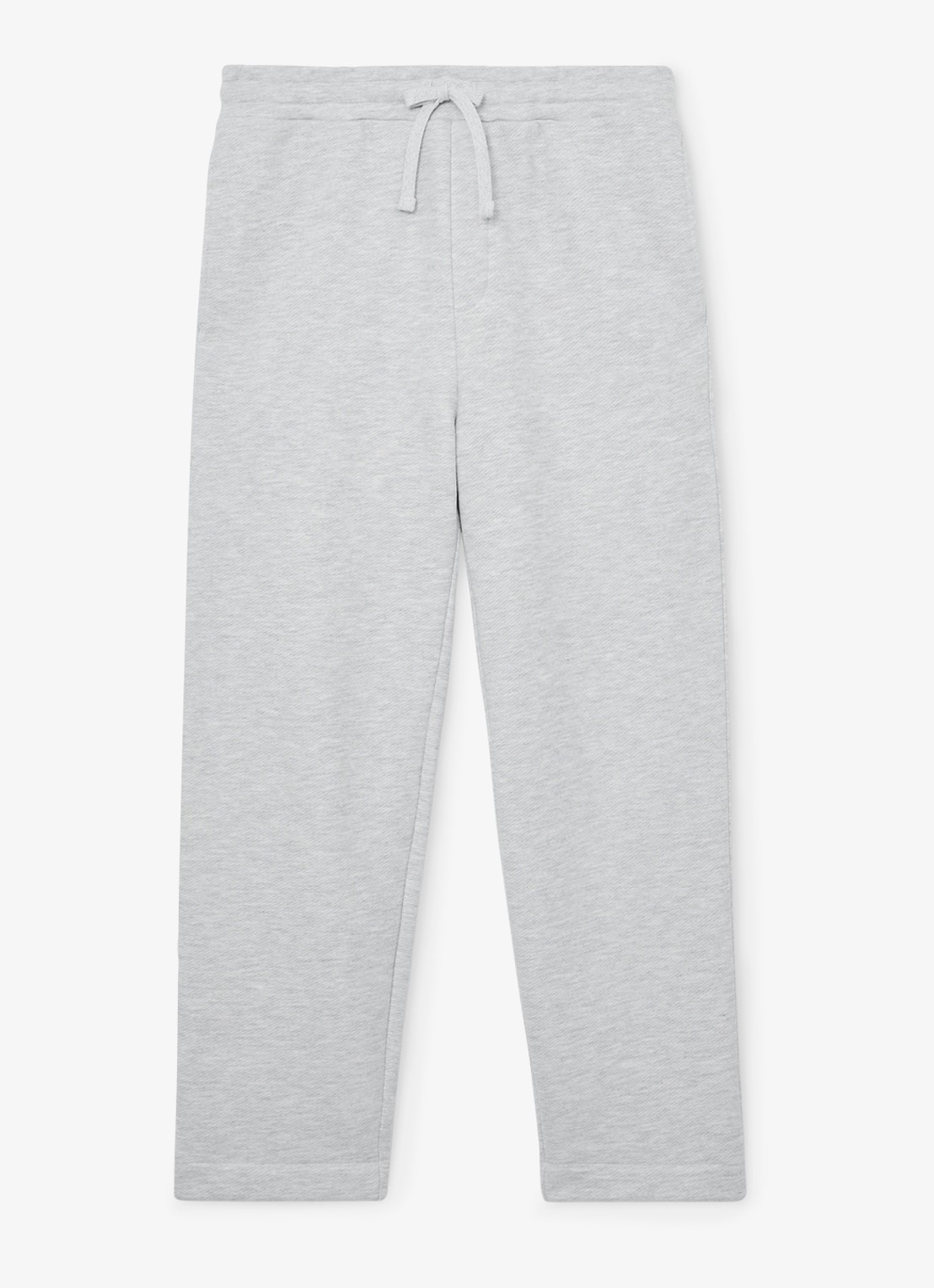 Reiss Tanner tapered fit joggingbroek met trekkoord - voorkant grijsmele