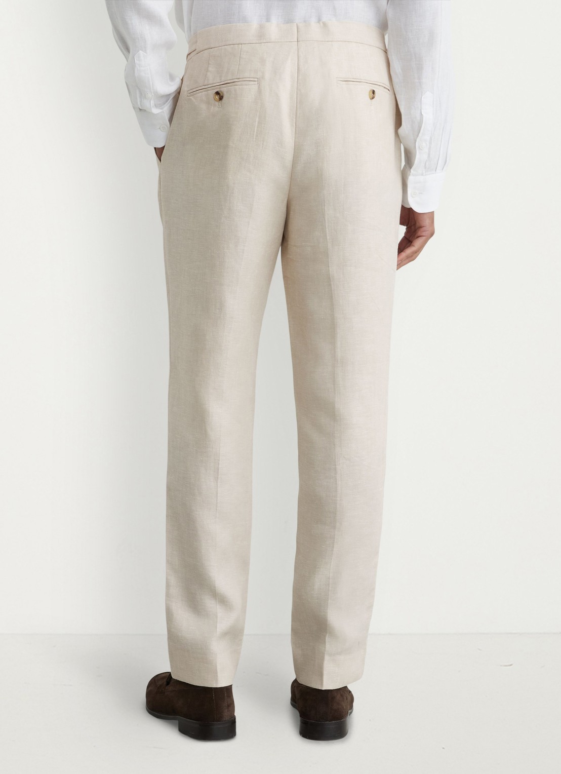 Reiss Tapered fit chino met knoop detail - achterkant 6 stone / beige