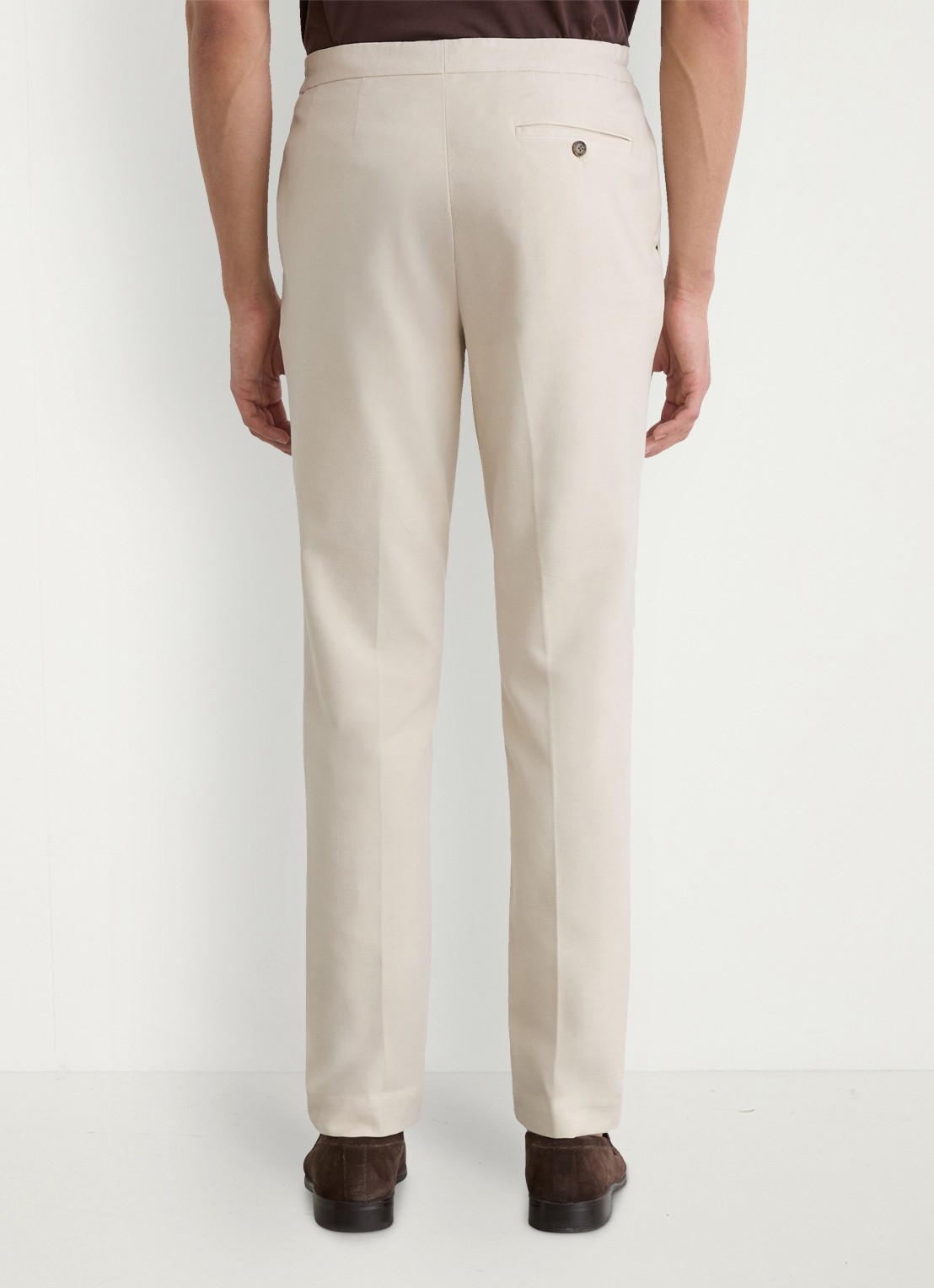 Reiss Tapered fit pantalon met steekzakken - achterkant 5 stone / beige