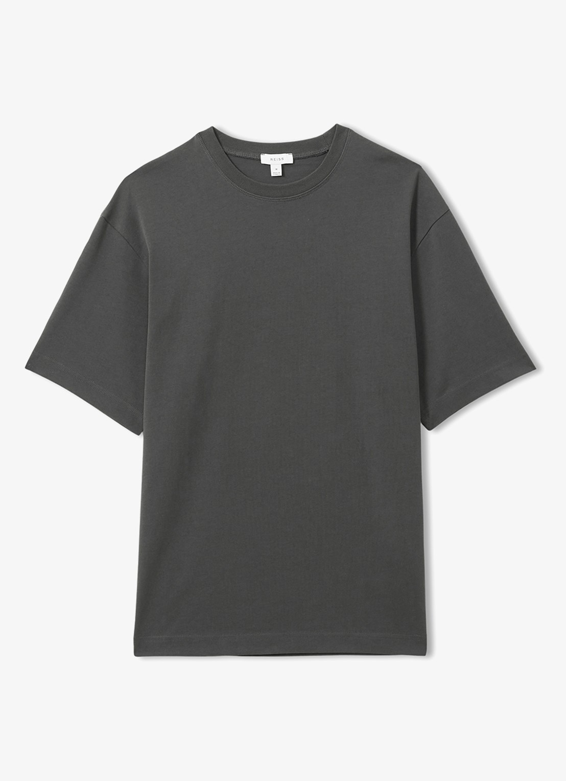 Reiss Tate T-shirt met ronde hals  - voorkant 4 antraciet