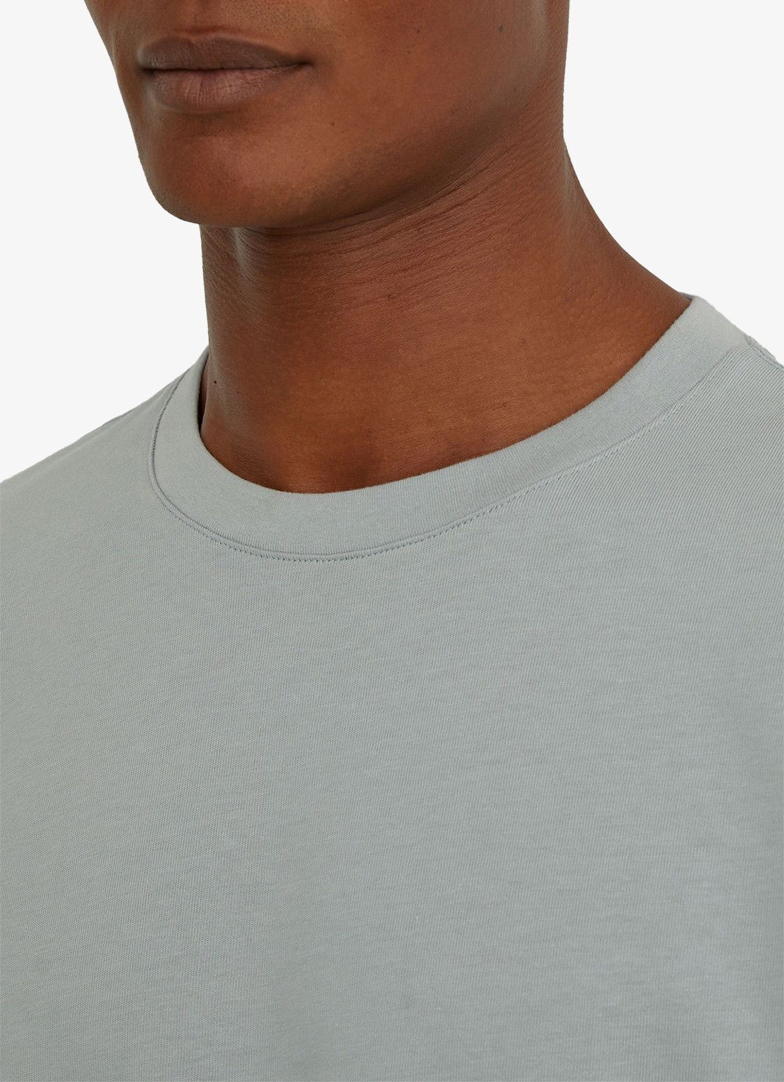 Reiss Tate T-shirt met stretch - detail 2 lichtblauw