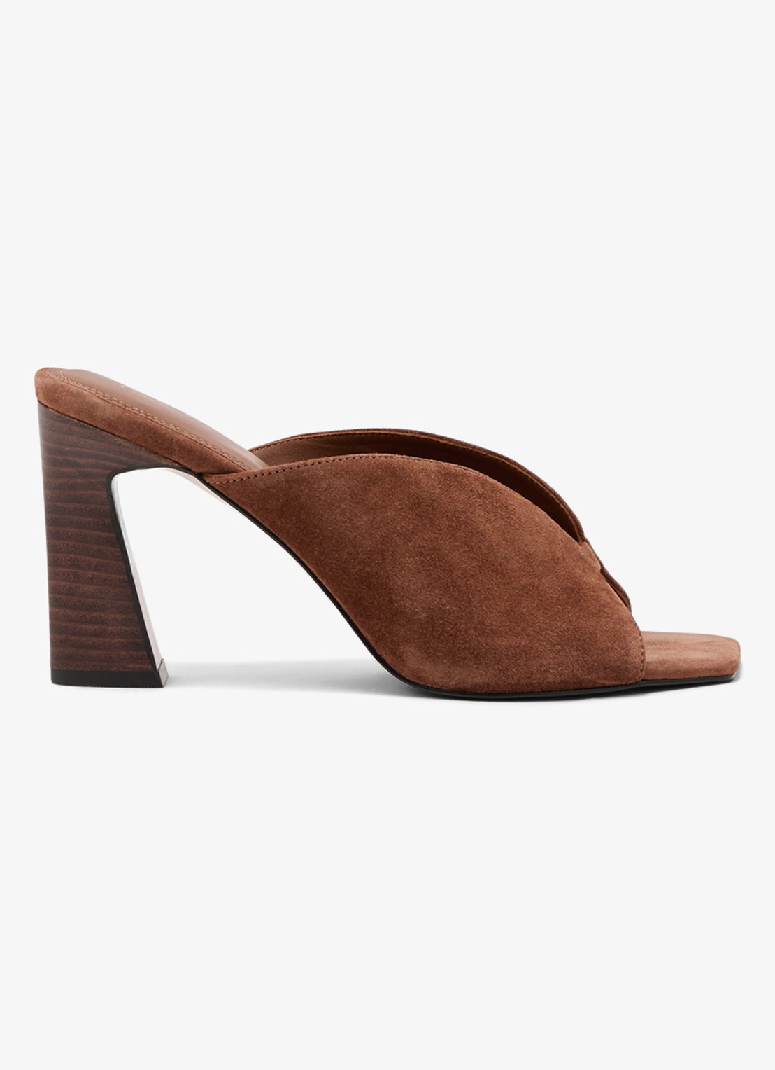 Reiss Tiffany muiltje van suède  - voorkant 2 bruin