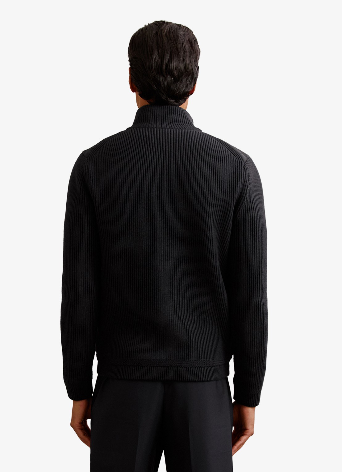 Reiss Townsend jack met quilt patroon - achterkant 7 navy / blauw