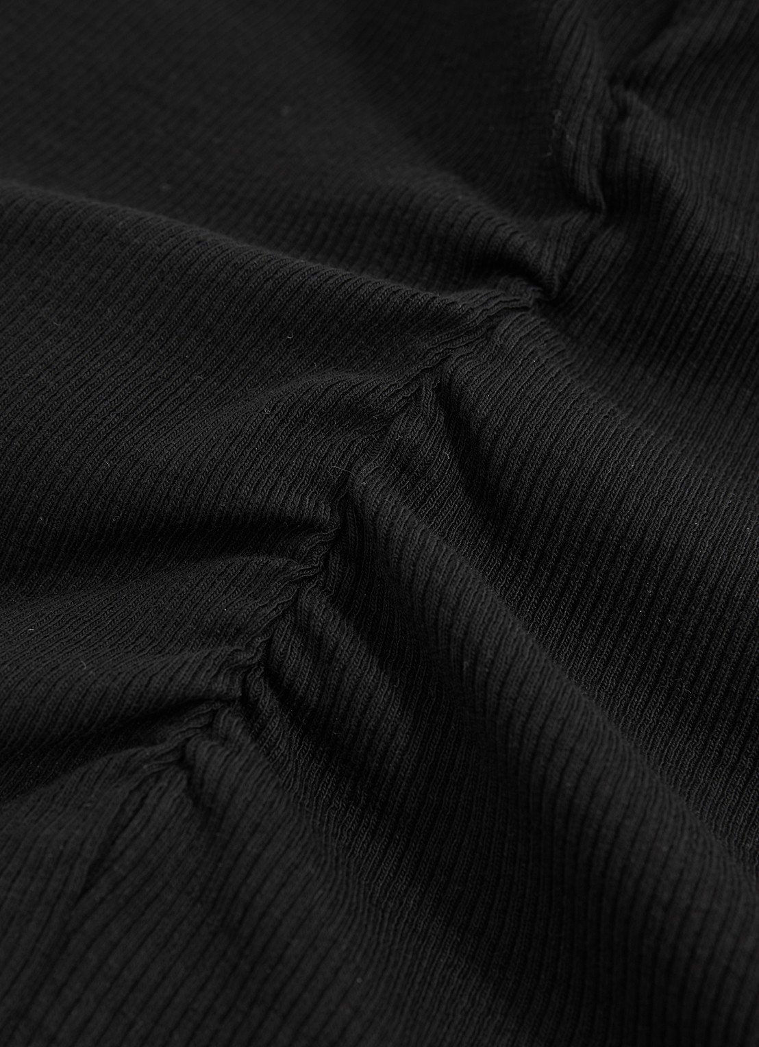 Reiss Trudy fijngebreide top met plooien - detail 4 zwart