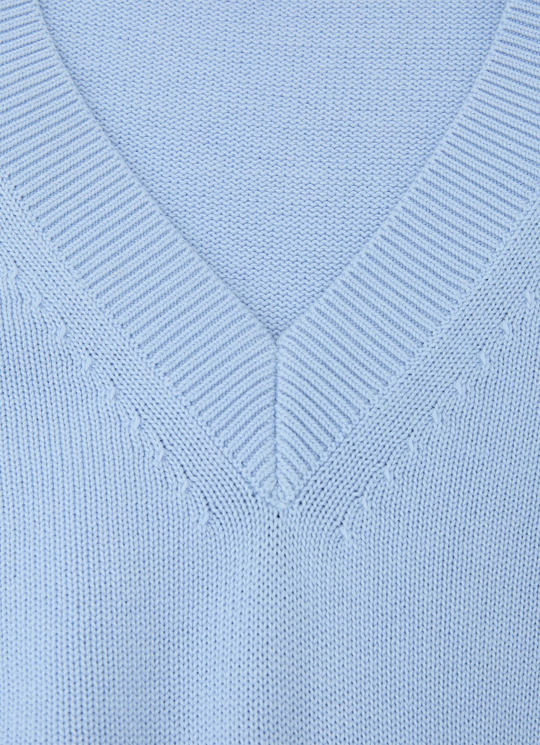 Reiss Valerie fijngebreide trui met V-hals - detail 6 blauw
