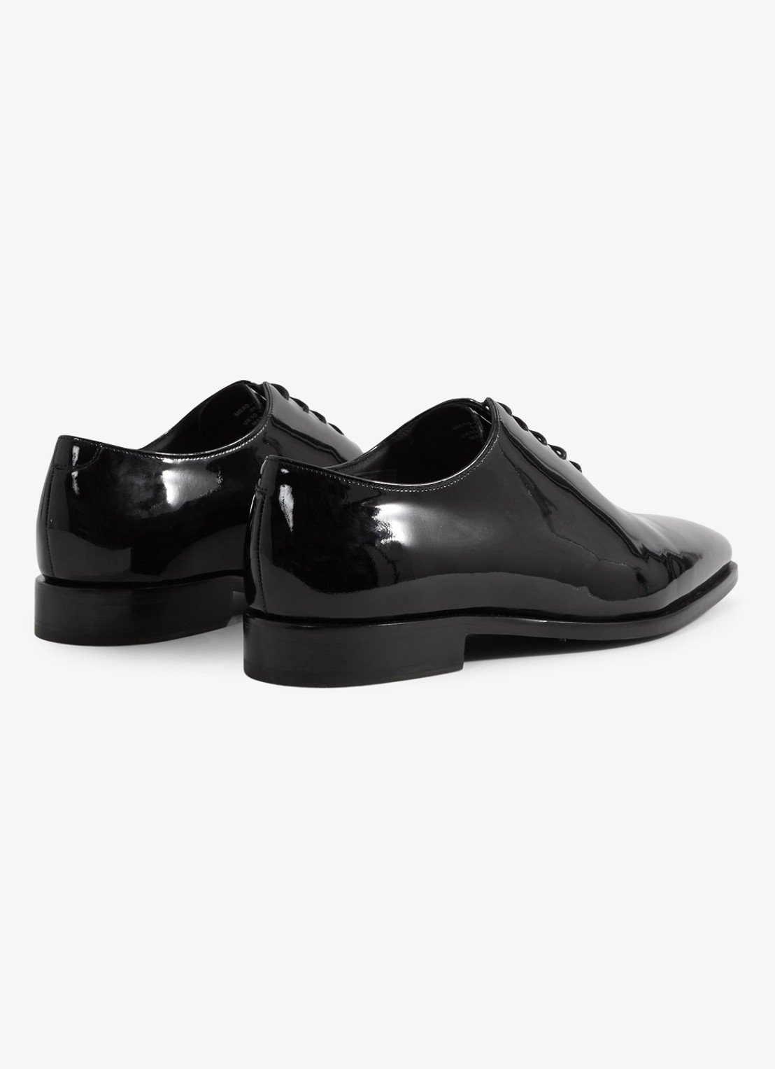 Reiss Veterschoen met lakfinish - achterkant 3 zwart