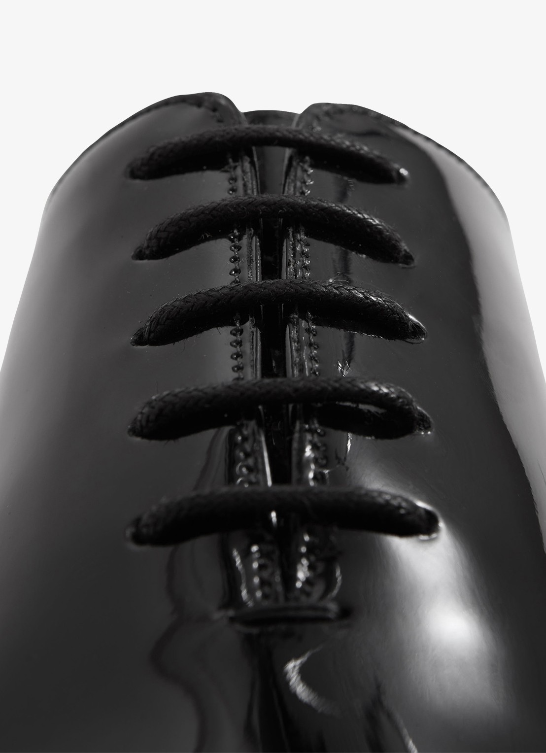 Reiss Veterschoen met lakfinish - detail 6 zwart