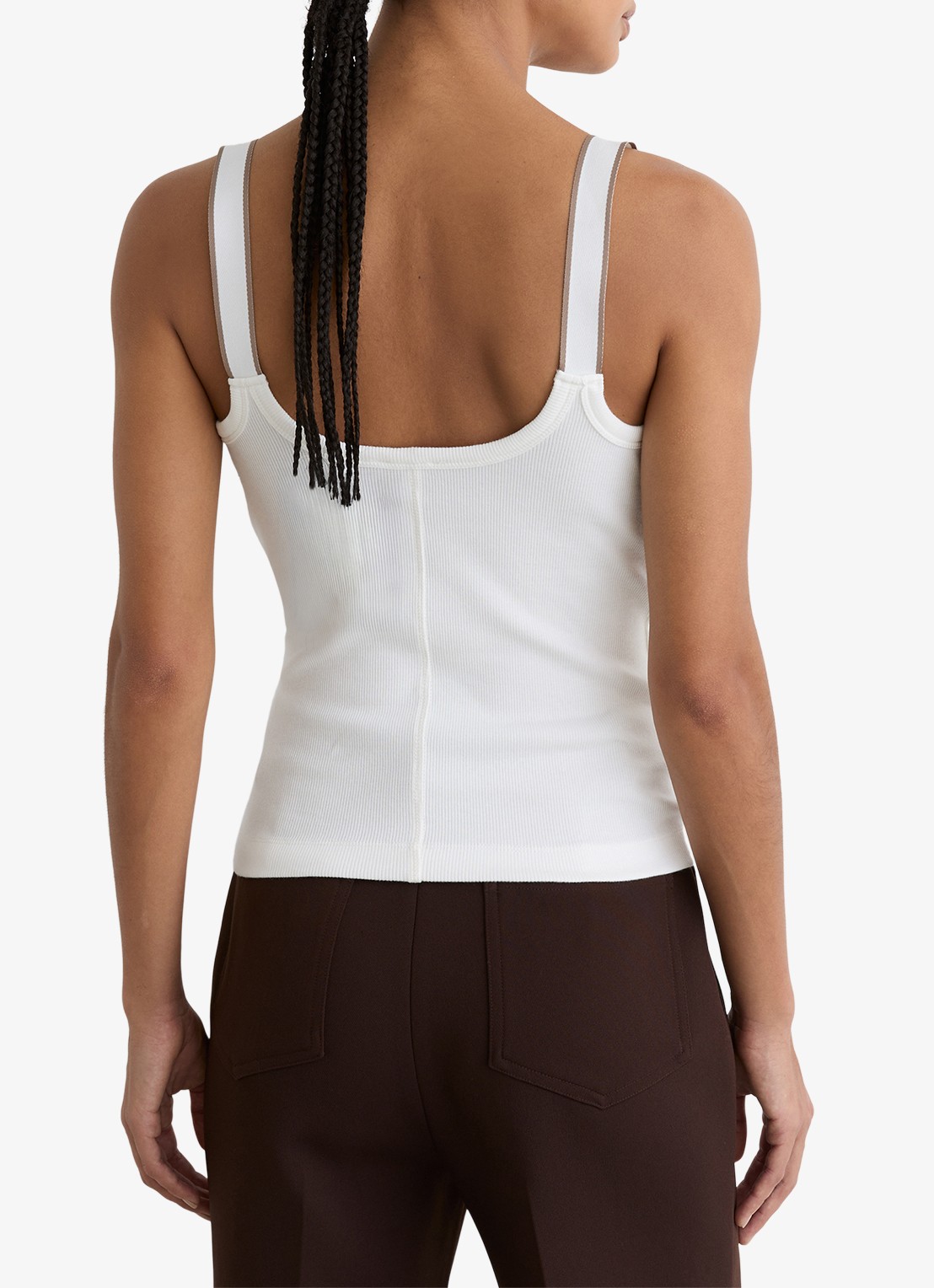Reiss Vinnie tanktop met ronde hals - achterkant 4 wit