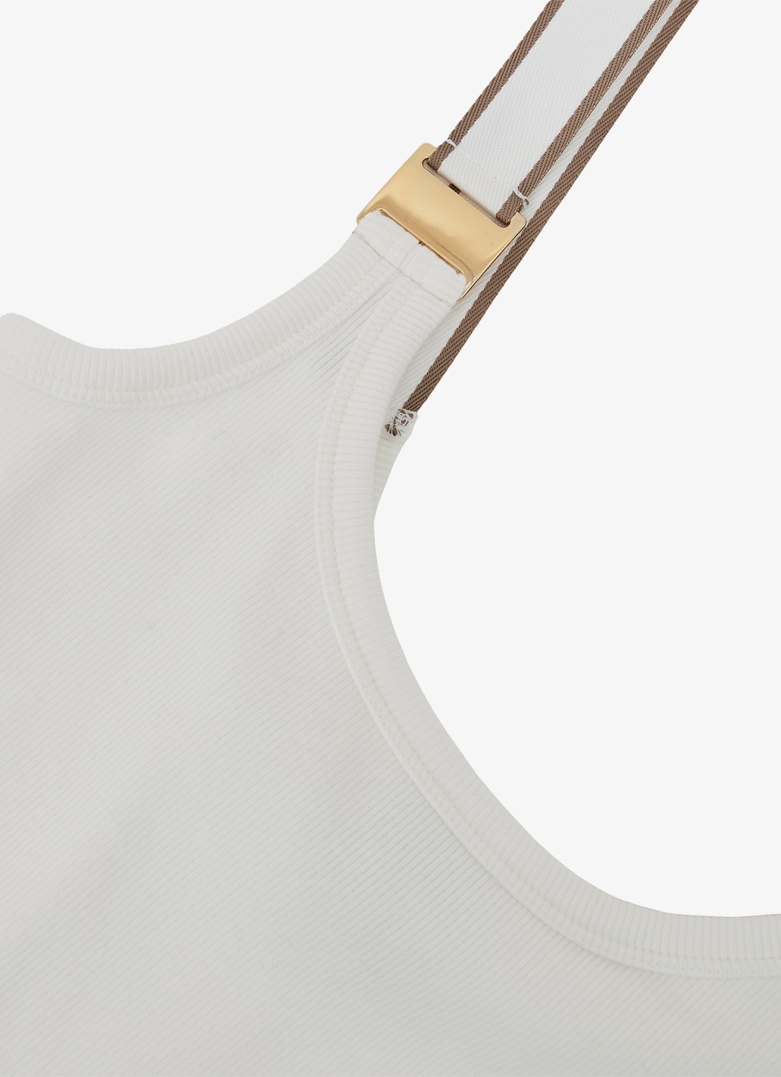 Reiss Vinnie tanktop met ronde hals - detail 3 wit