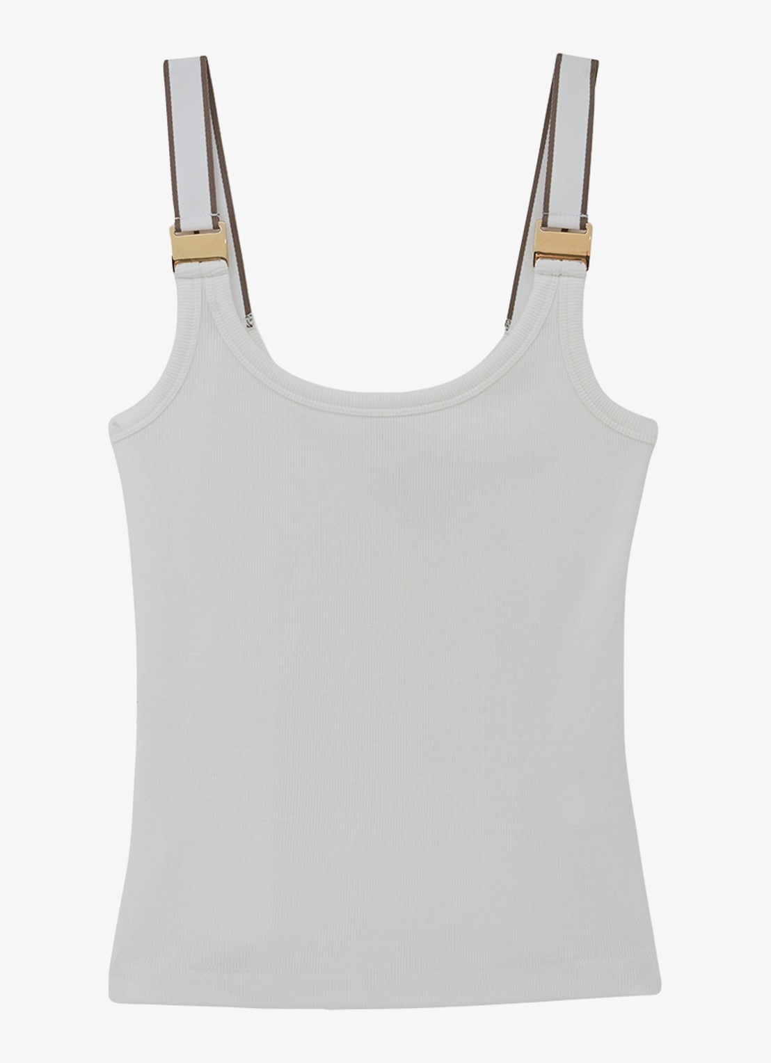 Reiss Vinnie tanktop met ronde hals - voorkant 5 wit