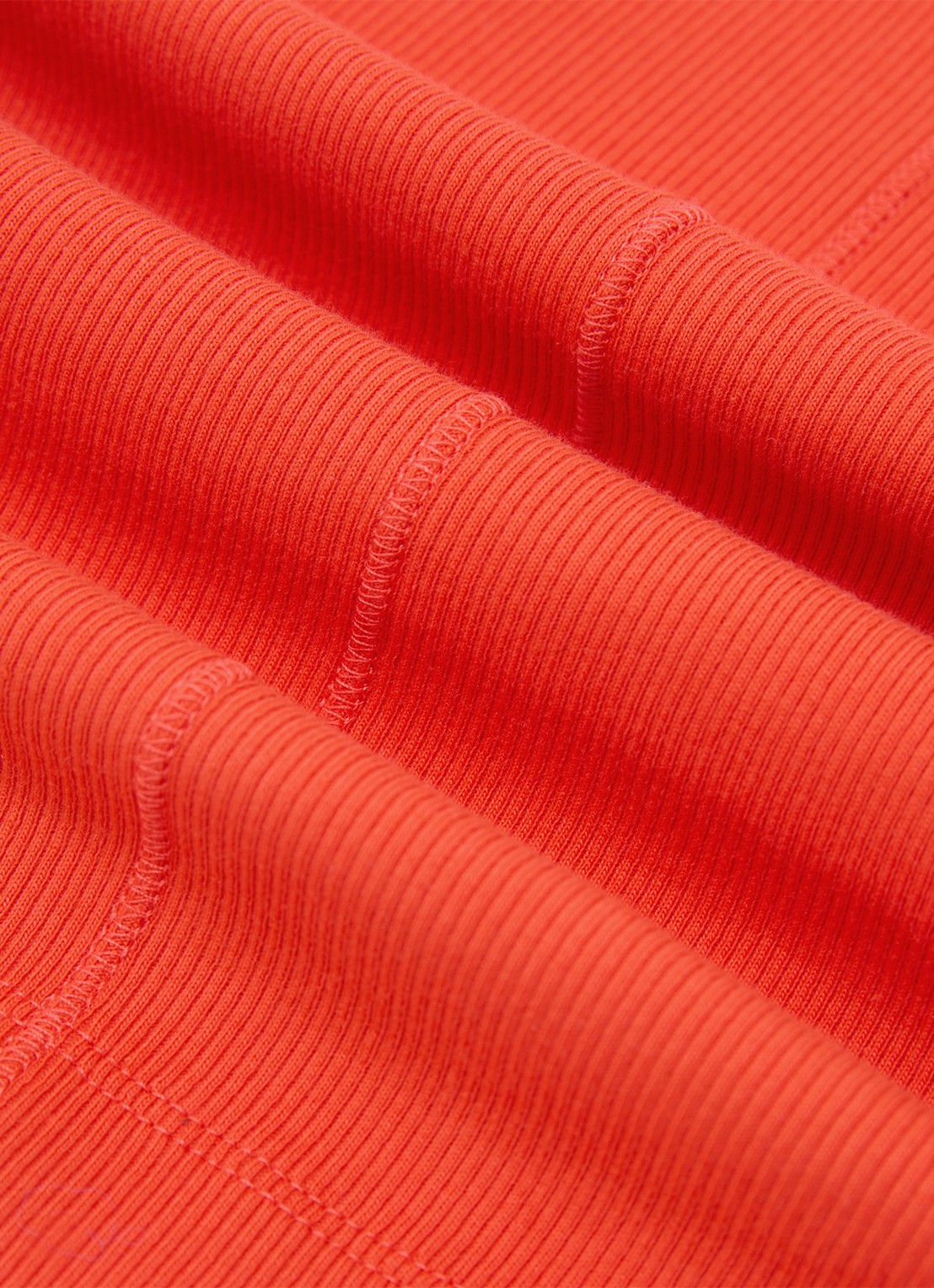 Reiss VIOLET Stretch-Cotton Ribbed Vest - detail 7 coral pink