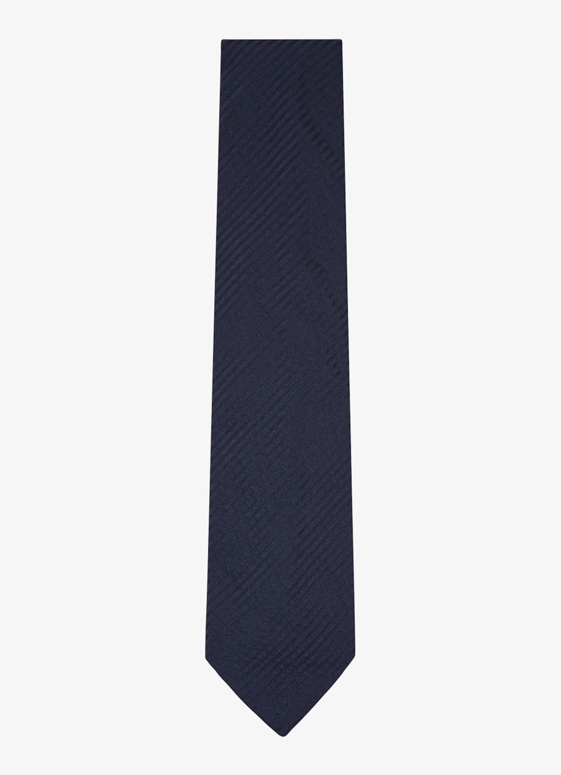 Reiss Vittorio stropdas in zijdeblend  - voorkant 4 navy / blauw
