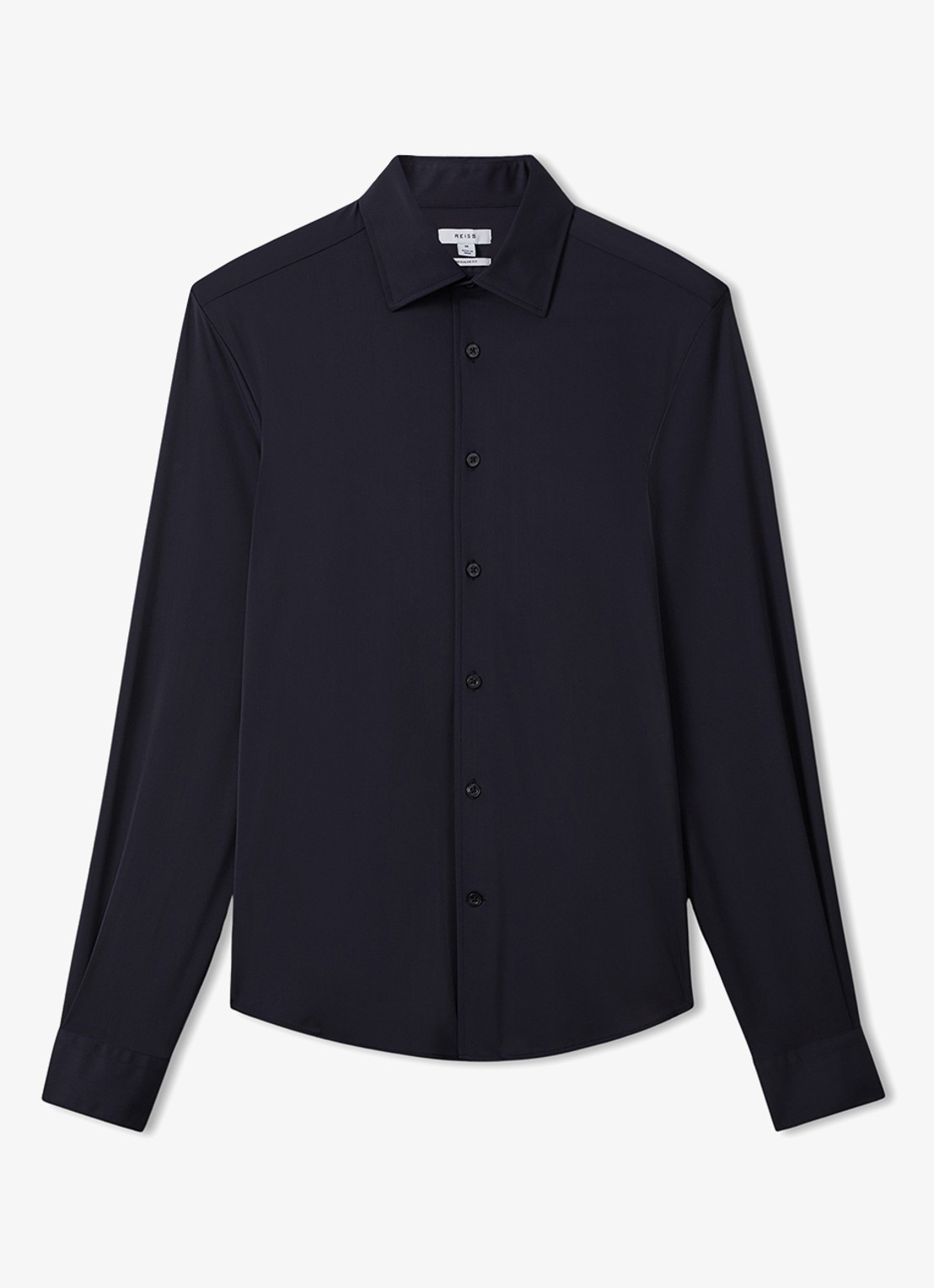 Reiss Voyager regular fit overhemd - voorkant 2 donkerblauw