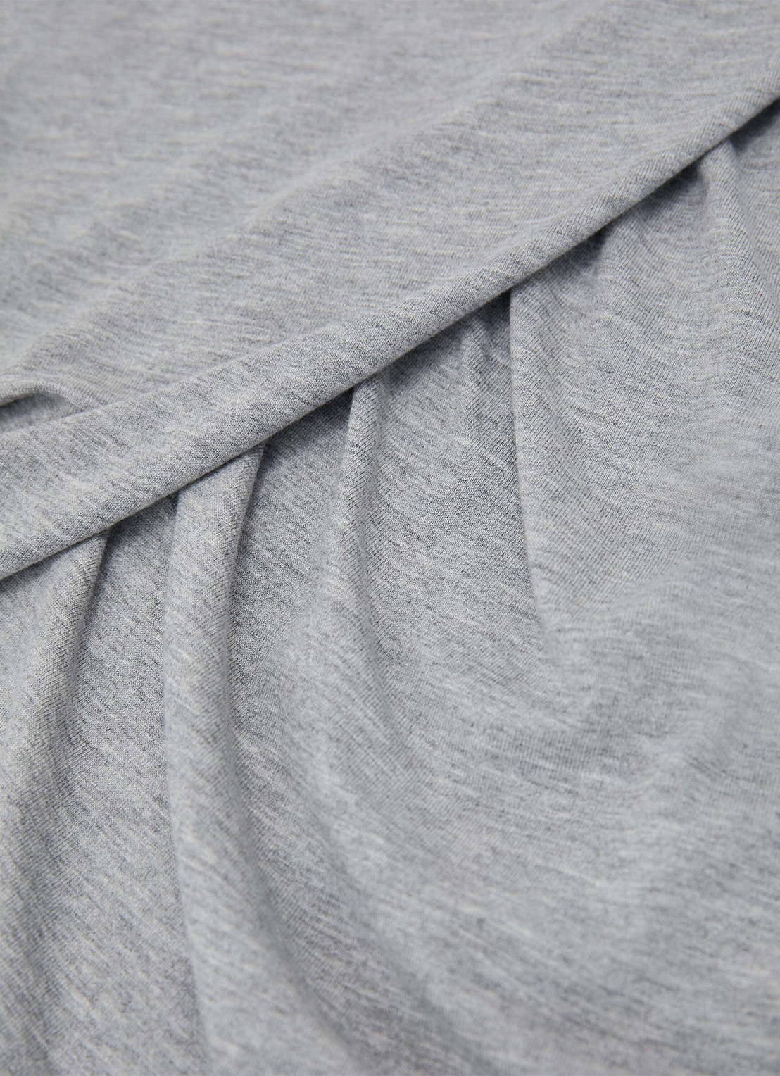 Reiss Wanda top met plooien - detail 5 grey marl / grijs