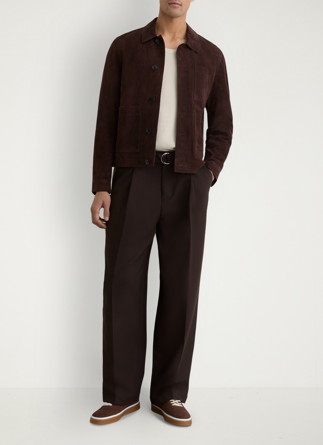 Reiss Watson singlet met structuur - detail 4 gebroken wit