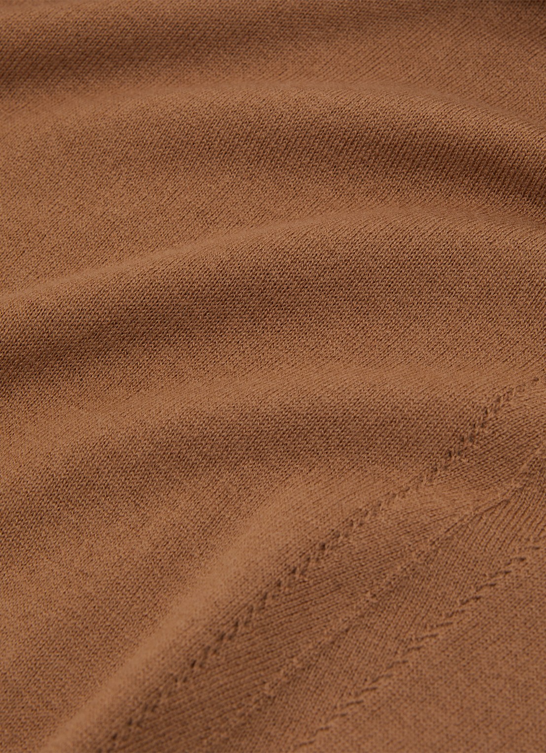 Reiss Wendy fijngebreide trui van wol met col - detail 6 camel