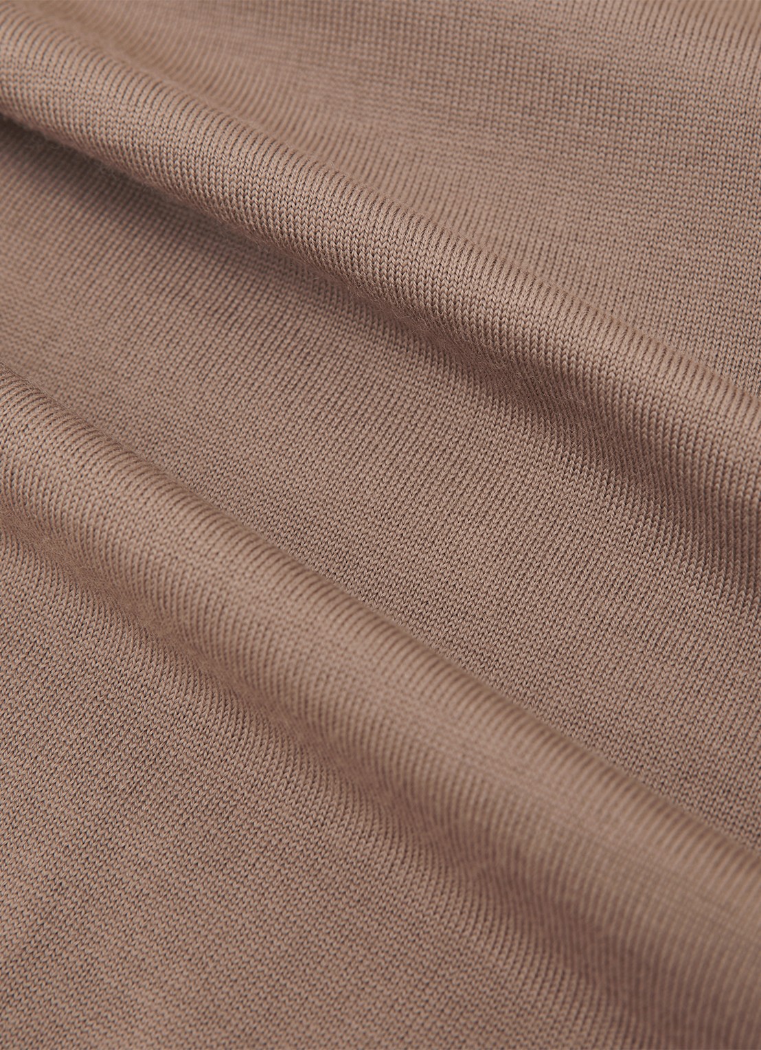 Reiss Wessex sweater van merino wol - detail 3 camel