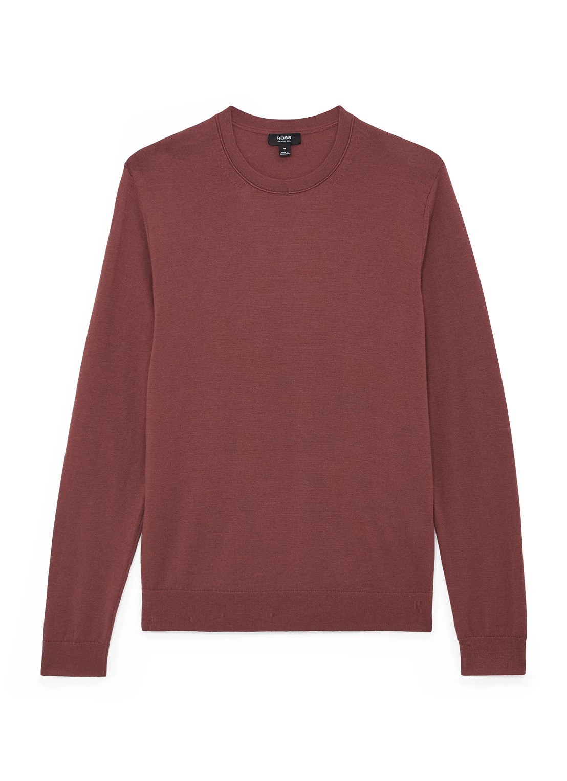 Reiss Wessex sweater van merino wol - voorkant 5 oudroze