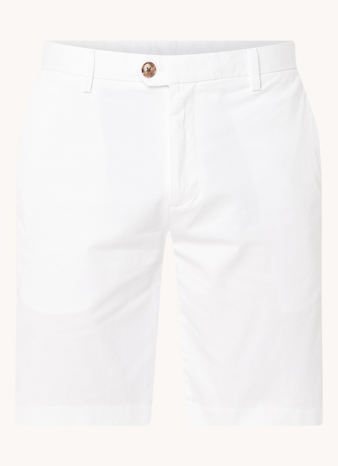Reiss Wicket straight fit korte chino met steekzakken  - voorkant 2 white / wit