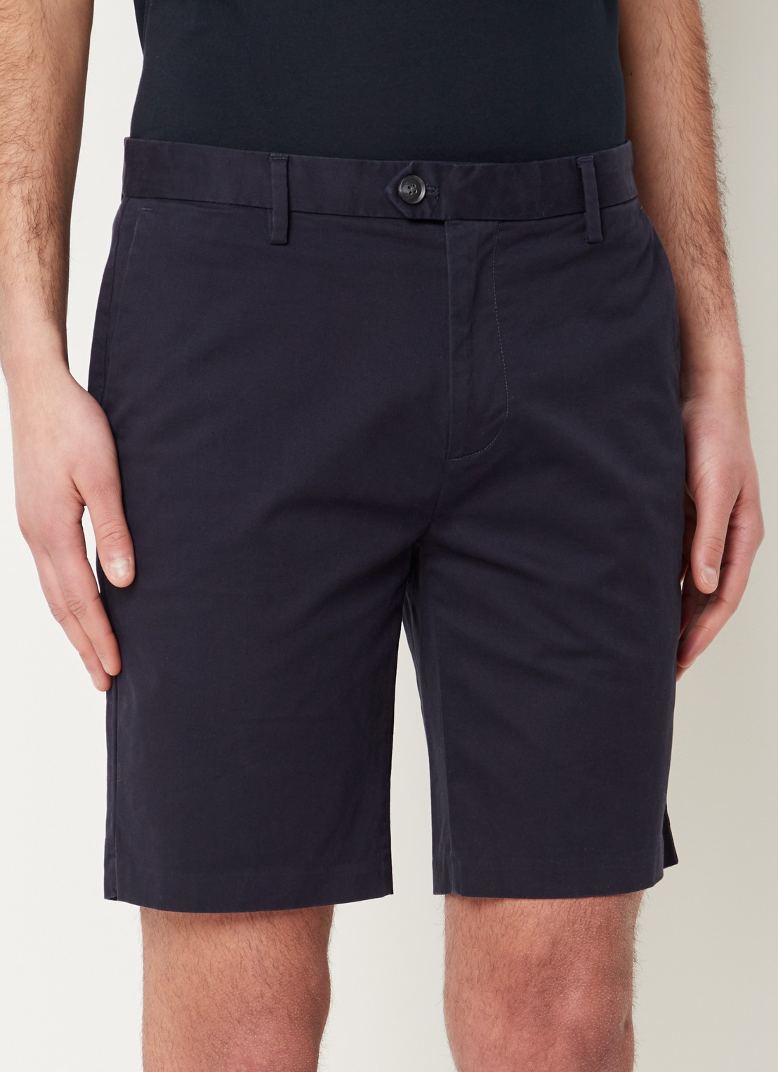 Reiss Wicket straight fit korte chino met steekzakken  - detail 4 donkerblauw